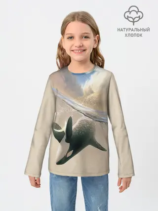 Детский лонгслив / косатка