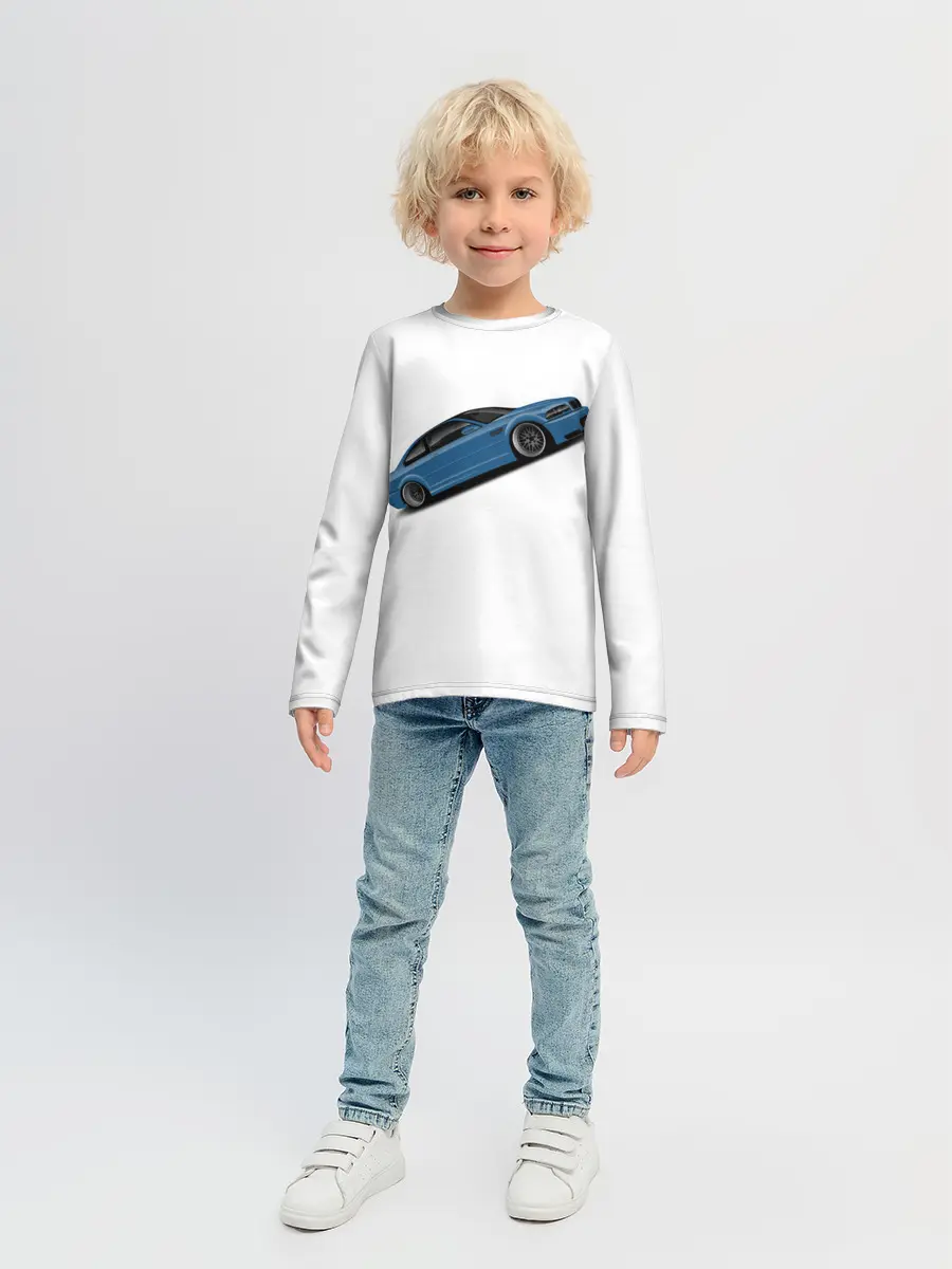 Детский лонгслив / СиняЯ МашиНа