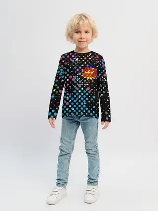 Детский лонгслив / Прямо в сердце