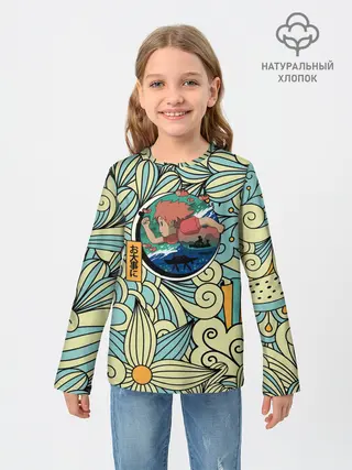 Детский лонгслив / Gake no ue no Ponyo