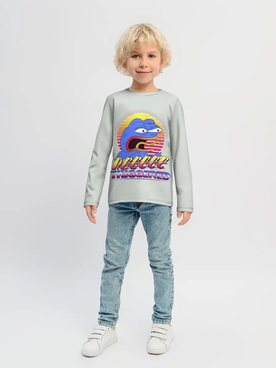 Детский лонгслив / Пепе РеТриггер