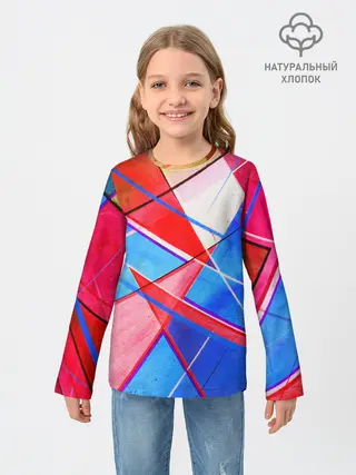 Детский лонгслив / Абстрактные Фигуры
