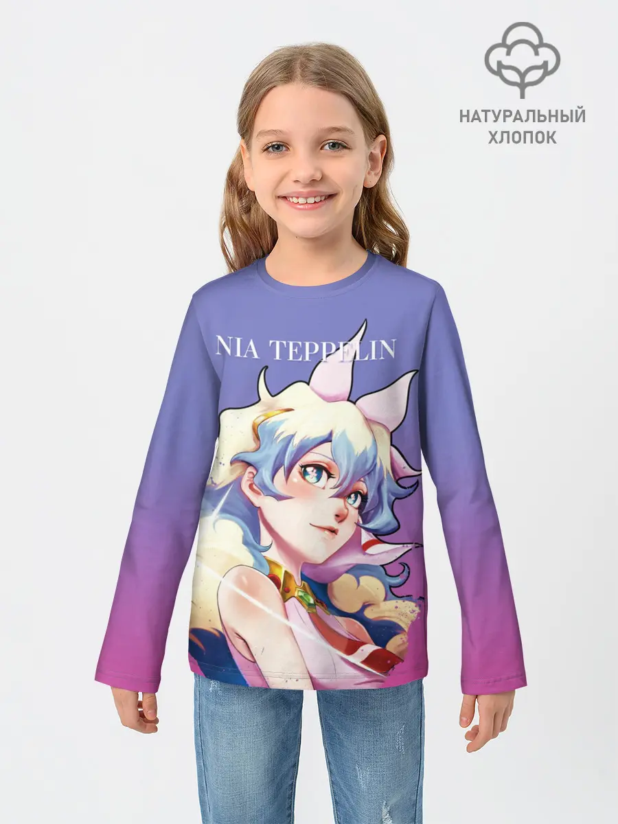 Детский лонгслив / Nia Gurren Lagann