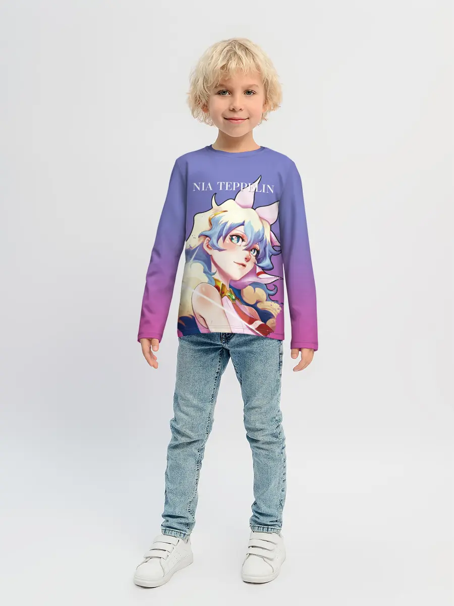 Детский лонгслив / Nia Gurren Lagann