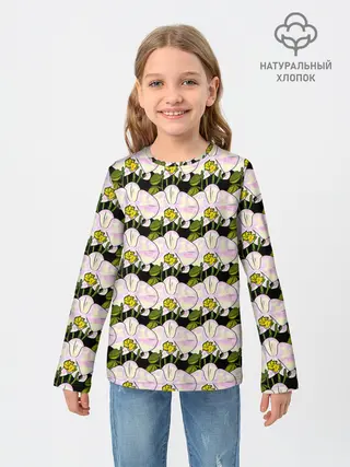 Детский лонгслив / Заросли орхидей