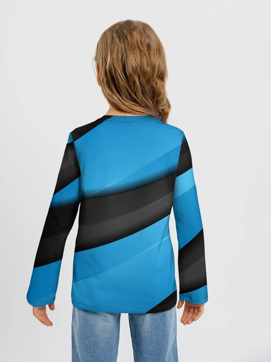 Детский лонгслив / Blue Sport Style