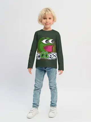 Детский лонгслив / Poggers