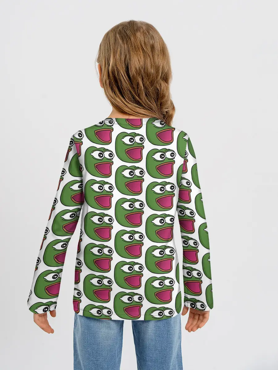 Детский лонгслив / Poggers Pattern