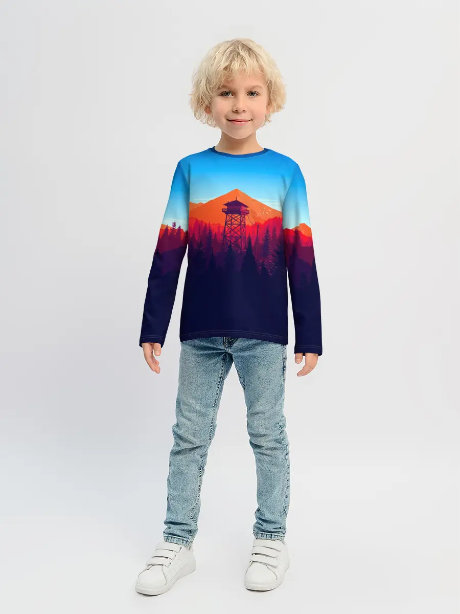 Детский лонгслив / Одинокая вышка