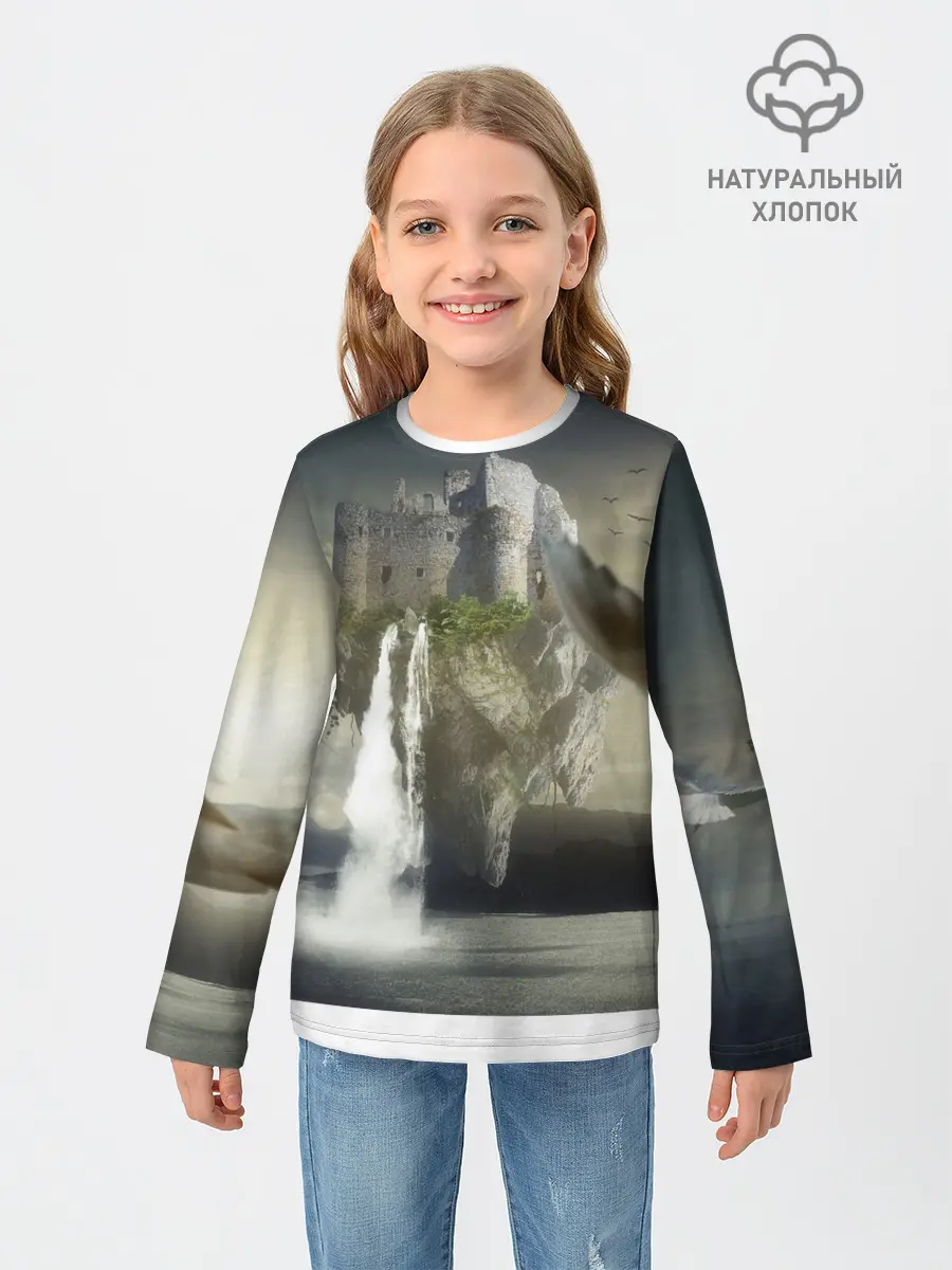 Детский лонгслив / Парящий замак