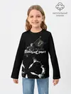 Детский лонгслив / Магна Свинг Чёрный клевер