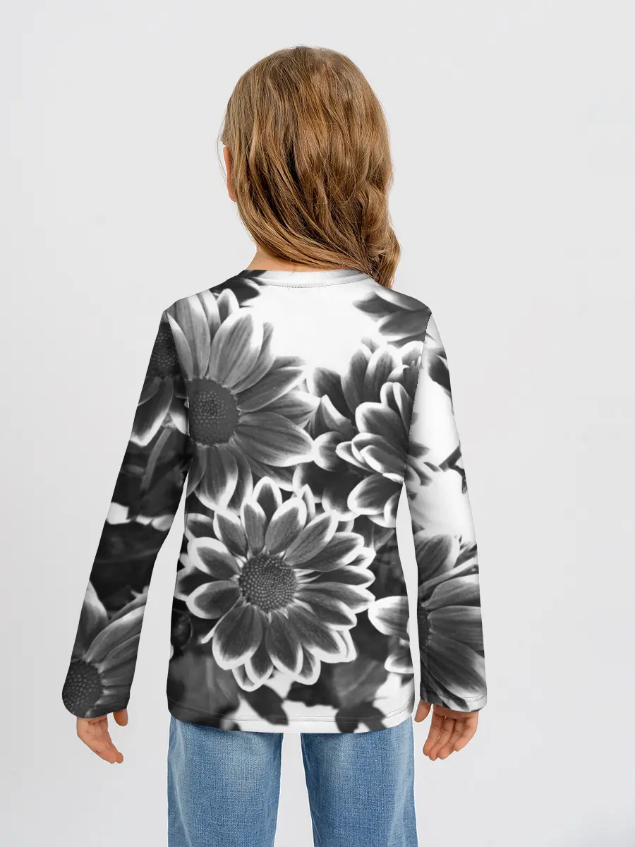 Детский лонгслив / Цветочный Узор