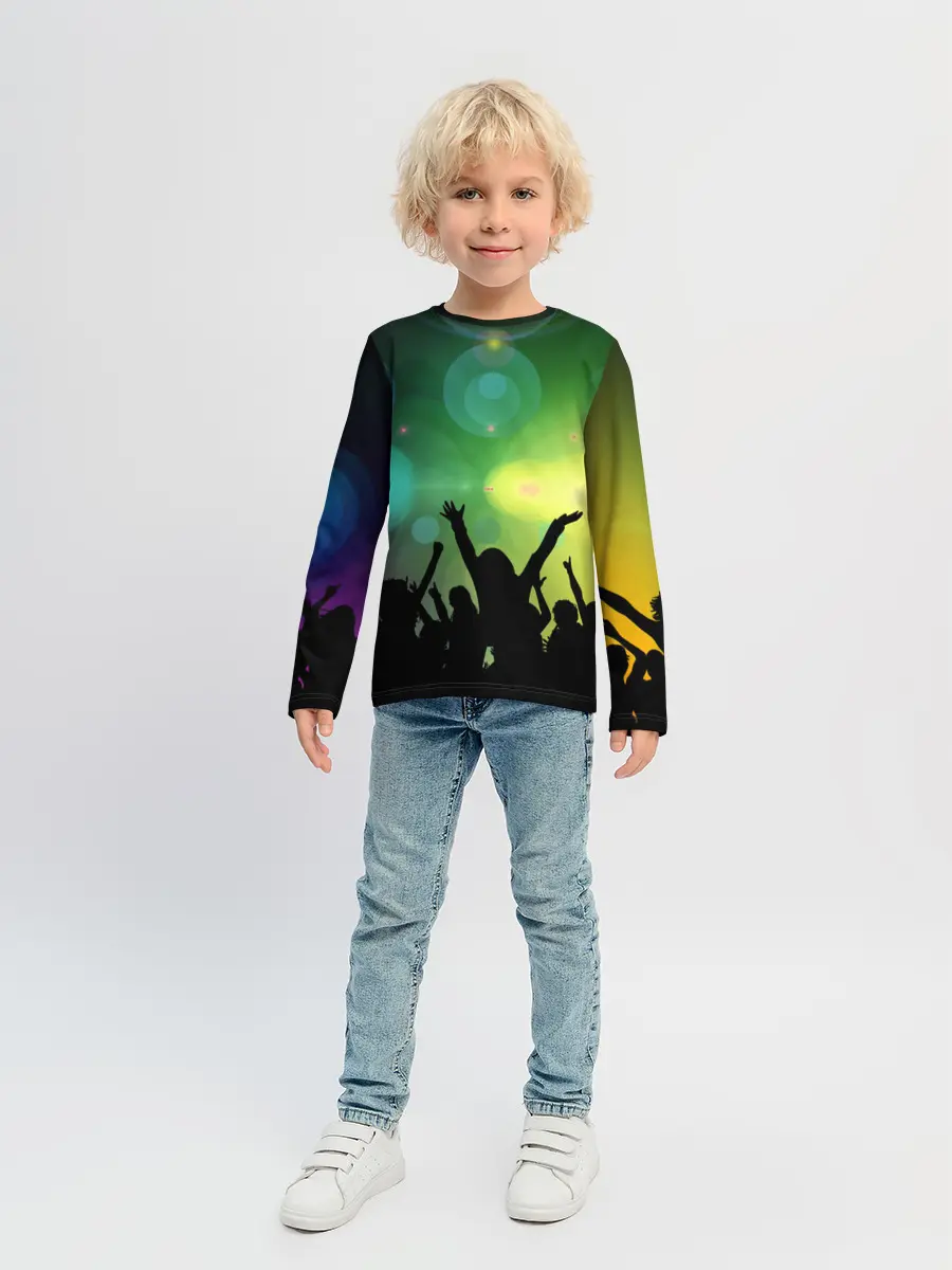 Детский лонгслив / Неоновая Вечеринка