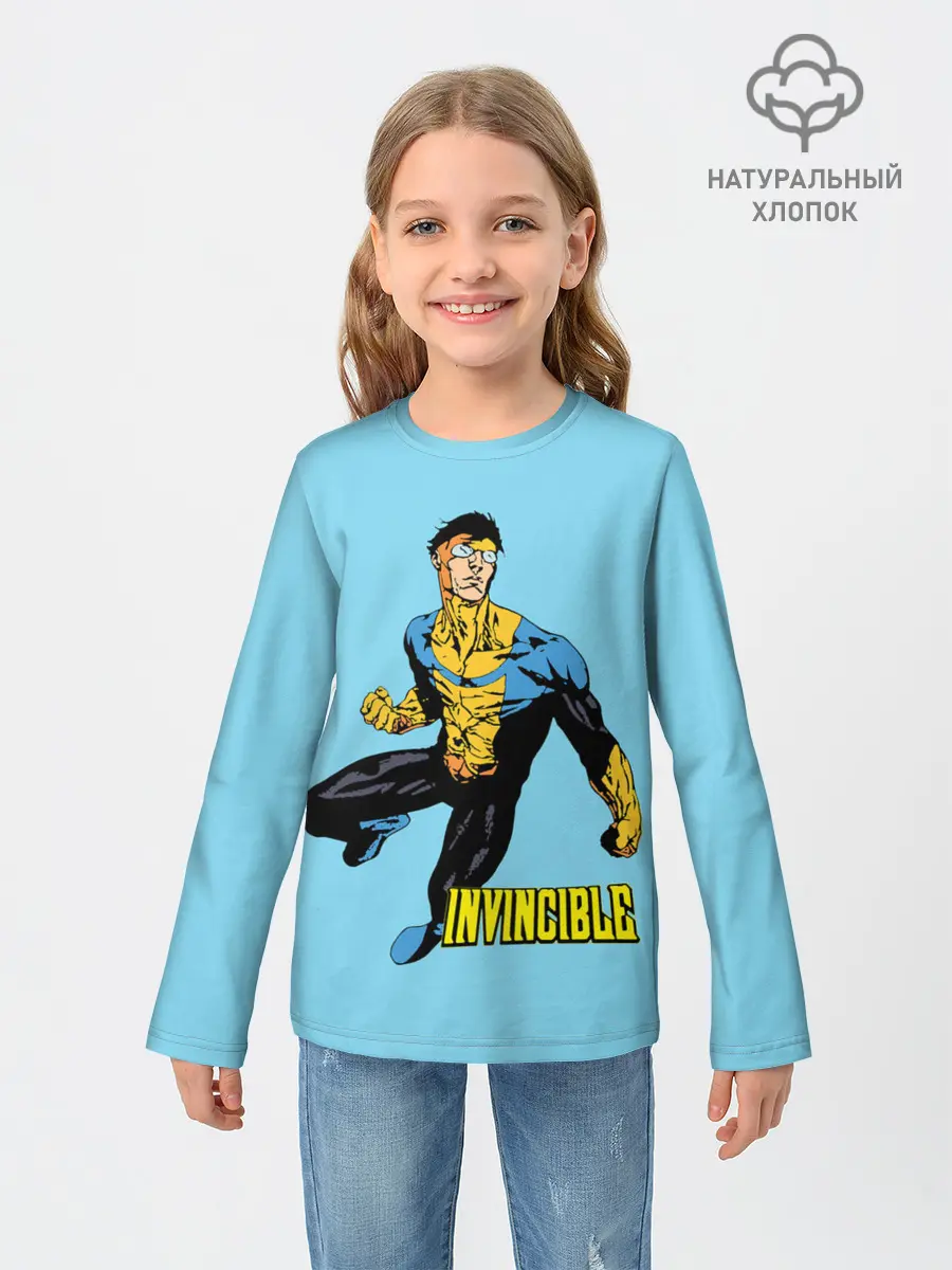 Детский лонгслив / Invincible / Неуязвимый