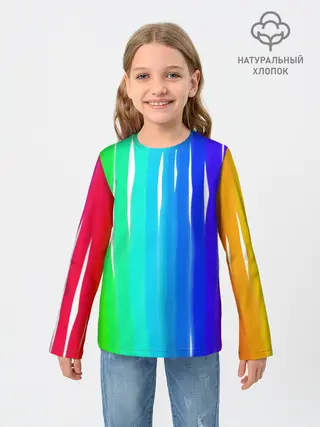 Детский лонгслив / Перелив цвета