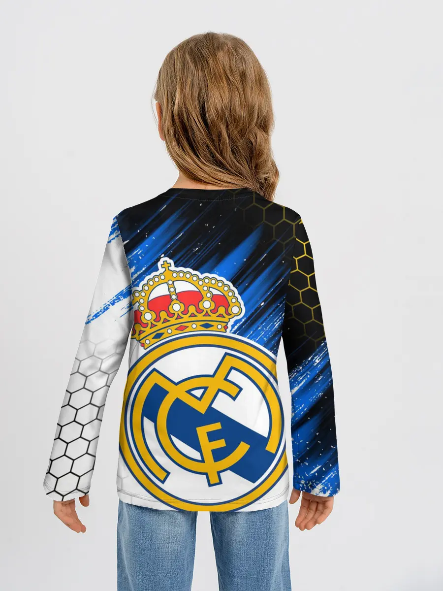 Детский лонгслив / РЕАЛ МАДРИД / НЕОН / NEON