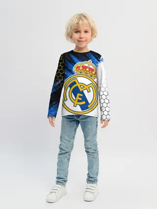 Детский лонгслив / РЕАЛ МАДРИД / НЕОН / NEON