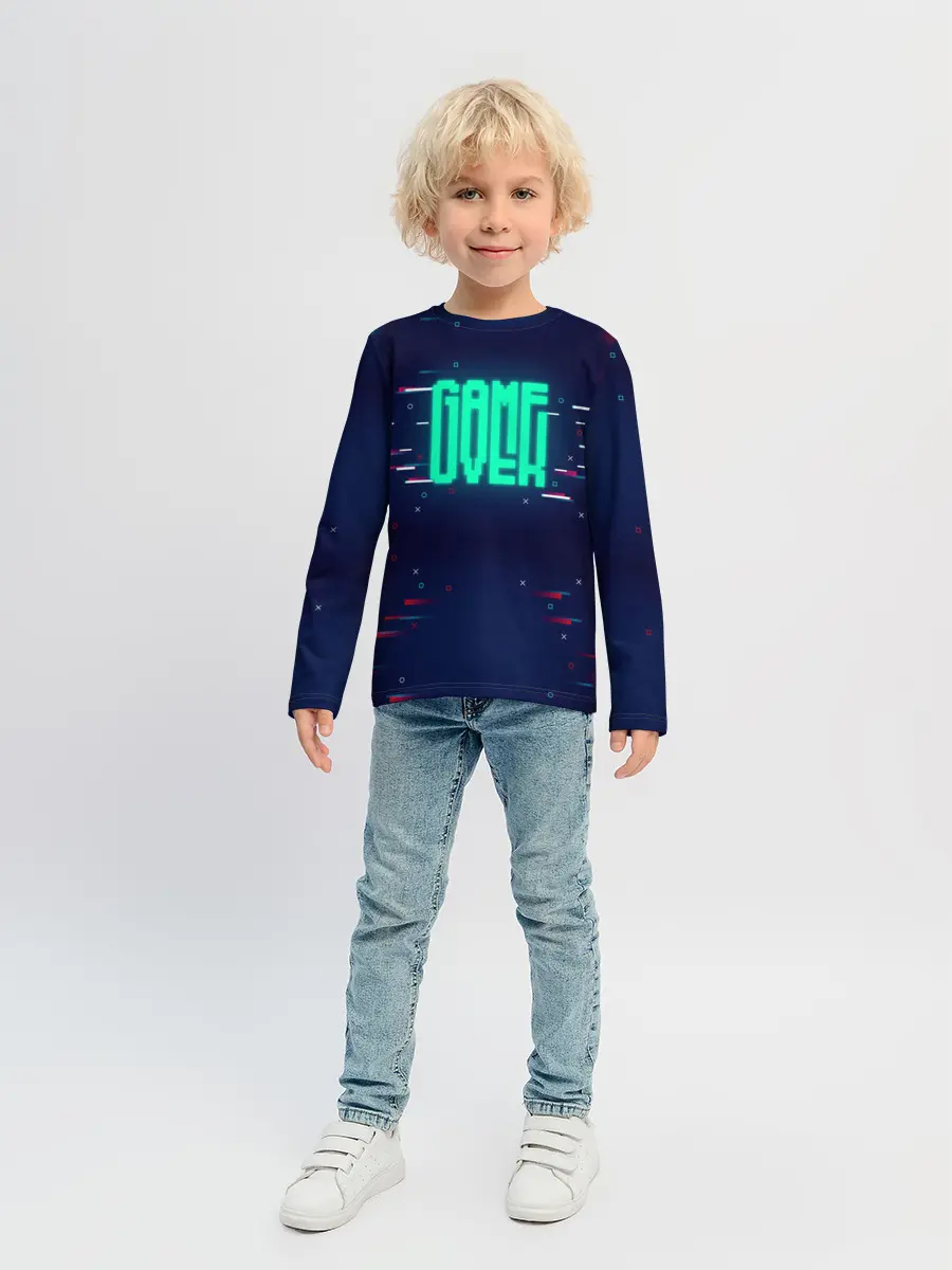 Детский лонгслив / Game Over