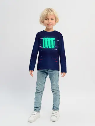 Детский лонгслив / Game Over