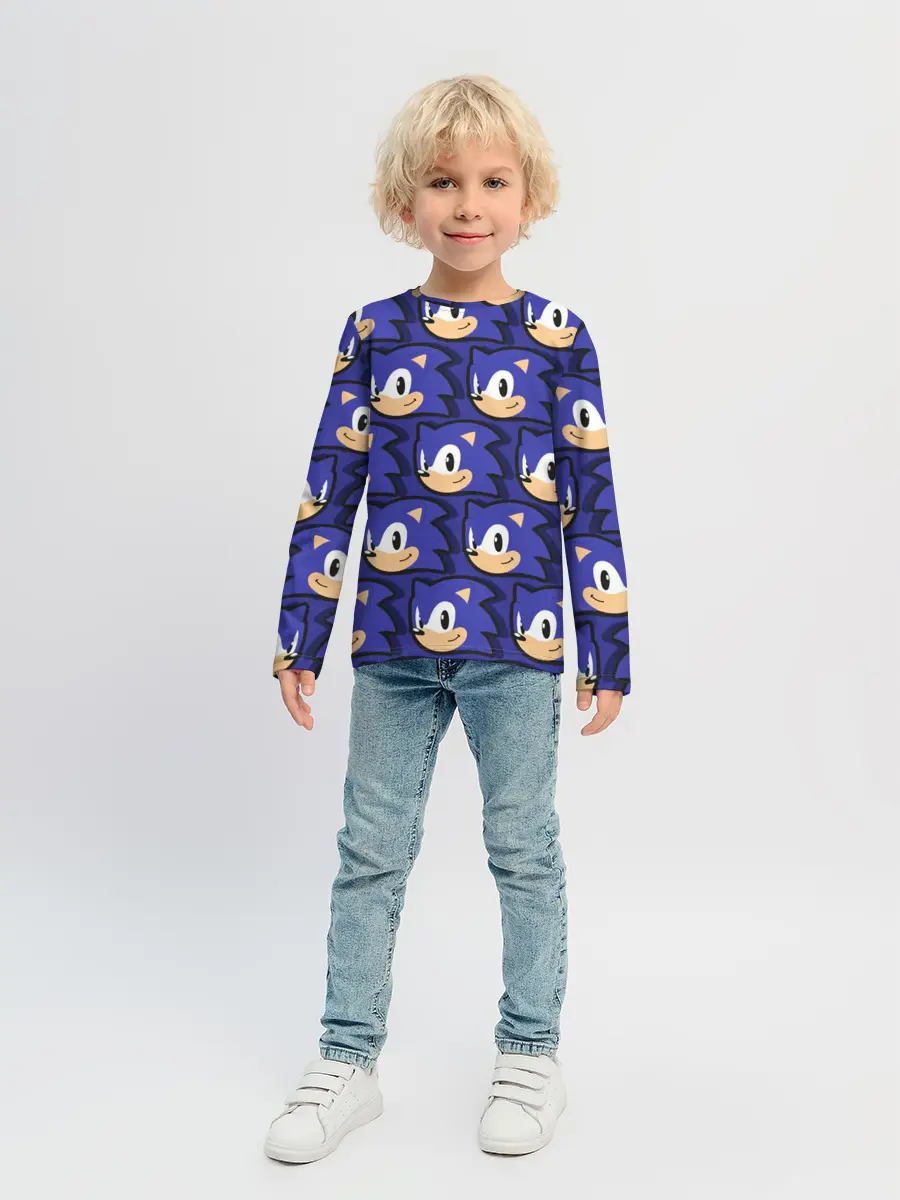 Детский лонгслив / Sonic pattern