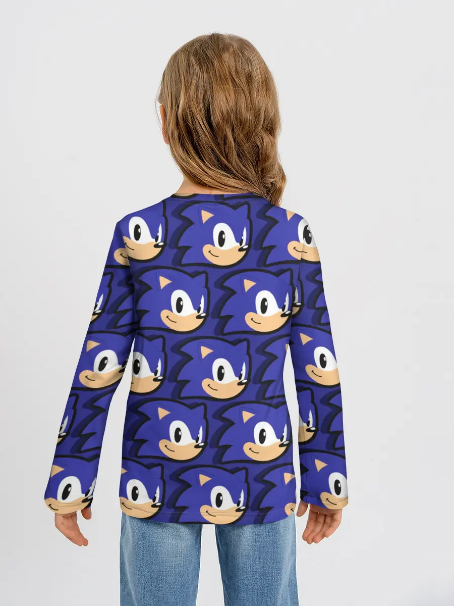 Детский лонгслив / Sonic pattern