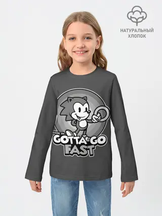 Детский лонгслив / Retro Sonic