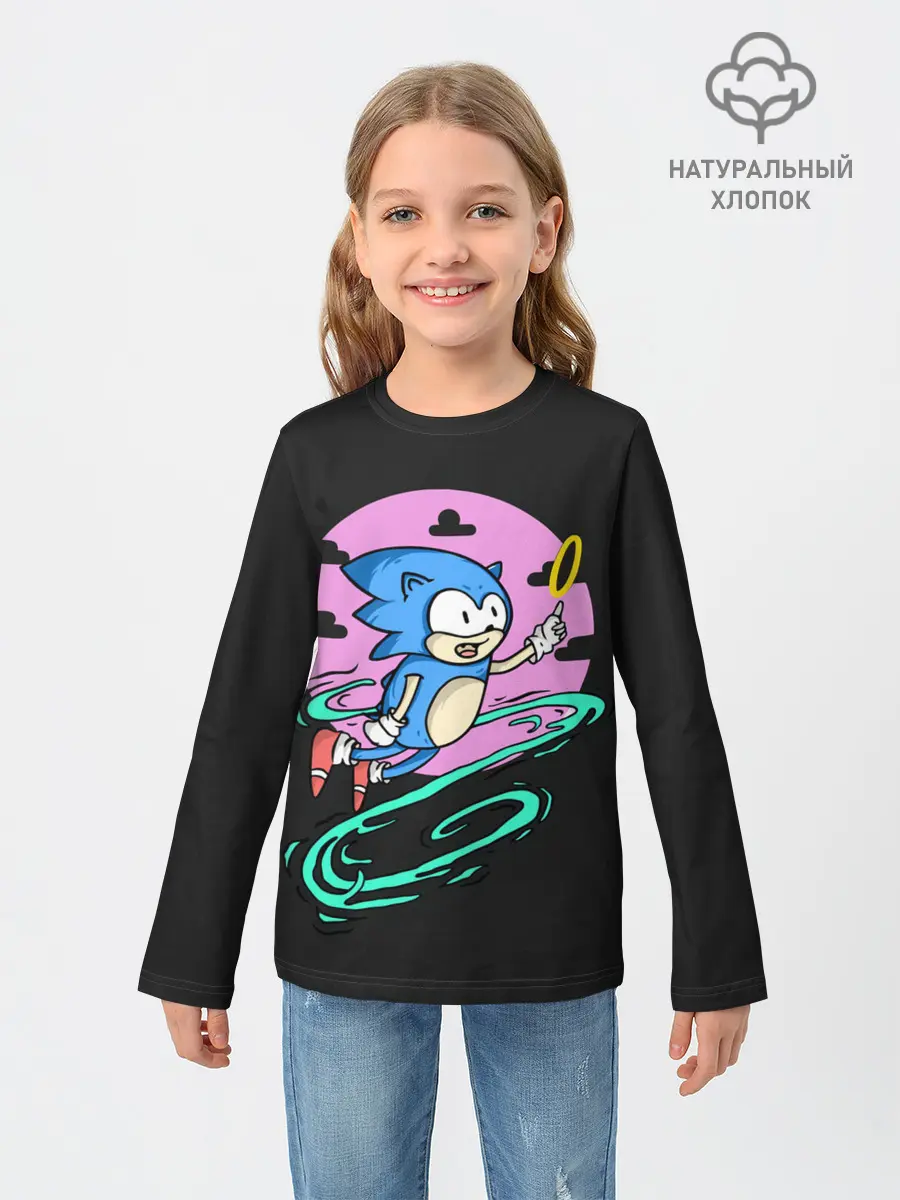 Детский лонгслив / Flying to ring