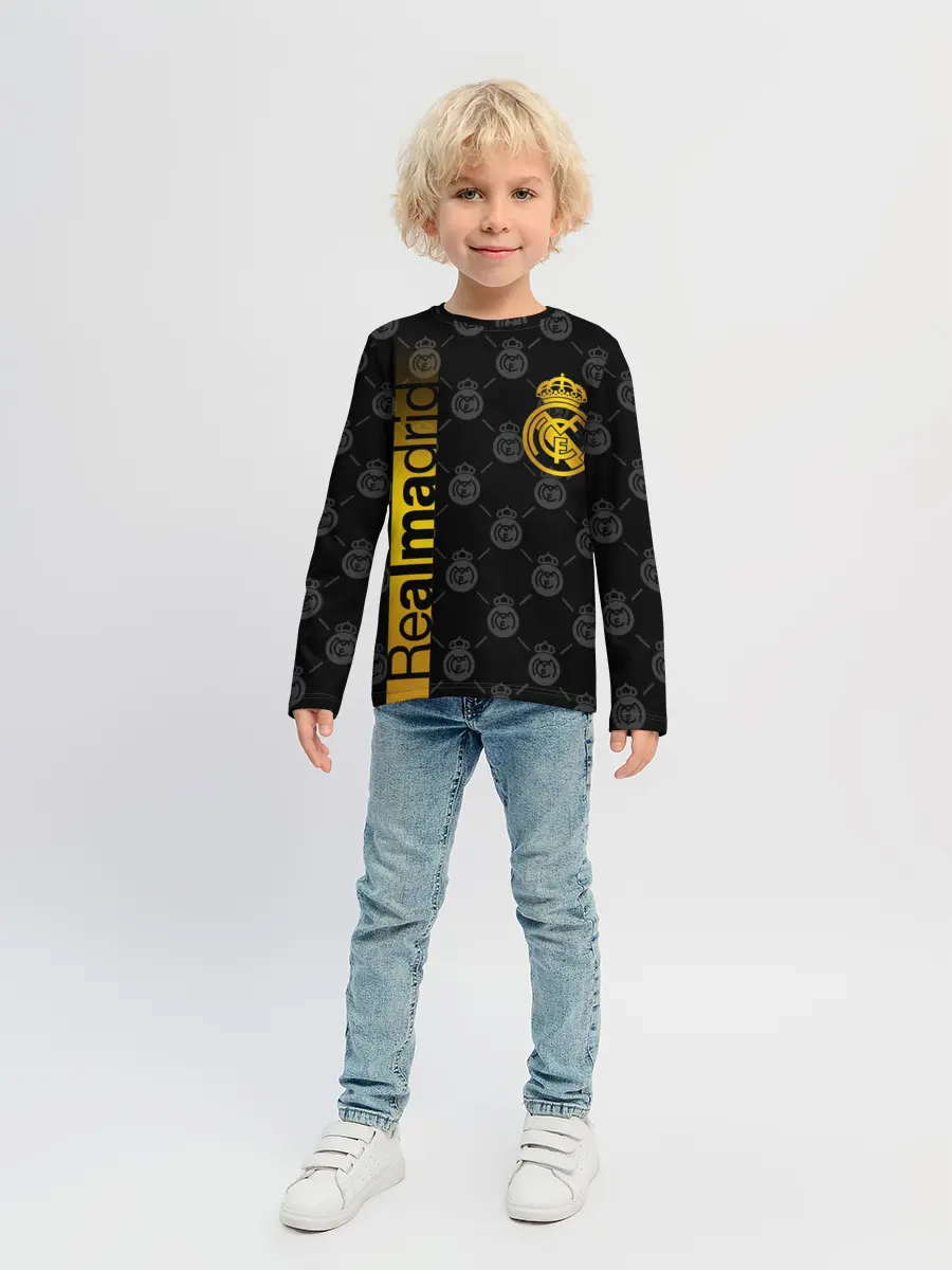 Детский лонгслив / РЕАЛ МАДРИД / GOLD / ЗОЛОТО