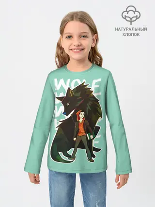 Детский лонгслив / Wolf