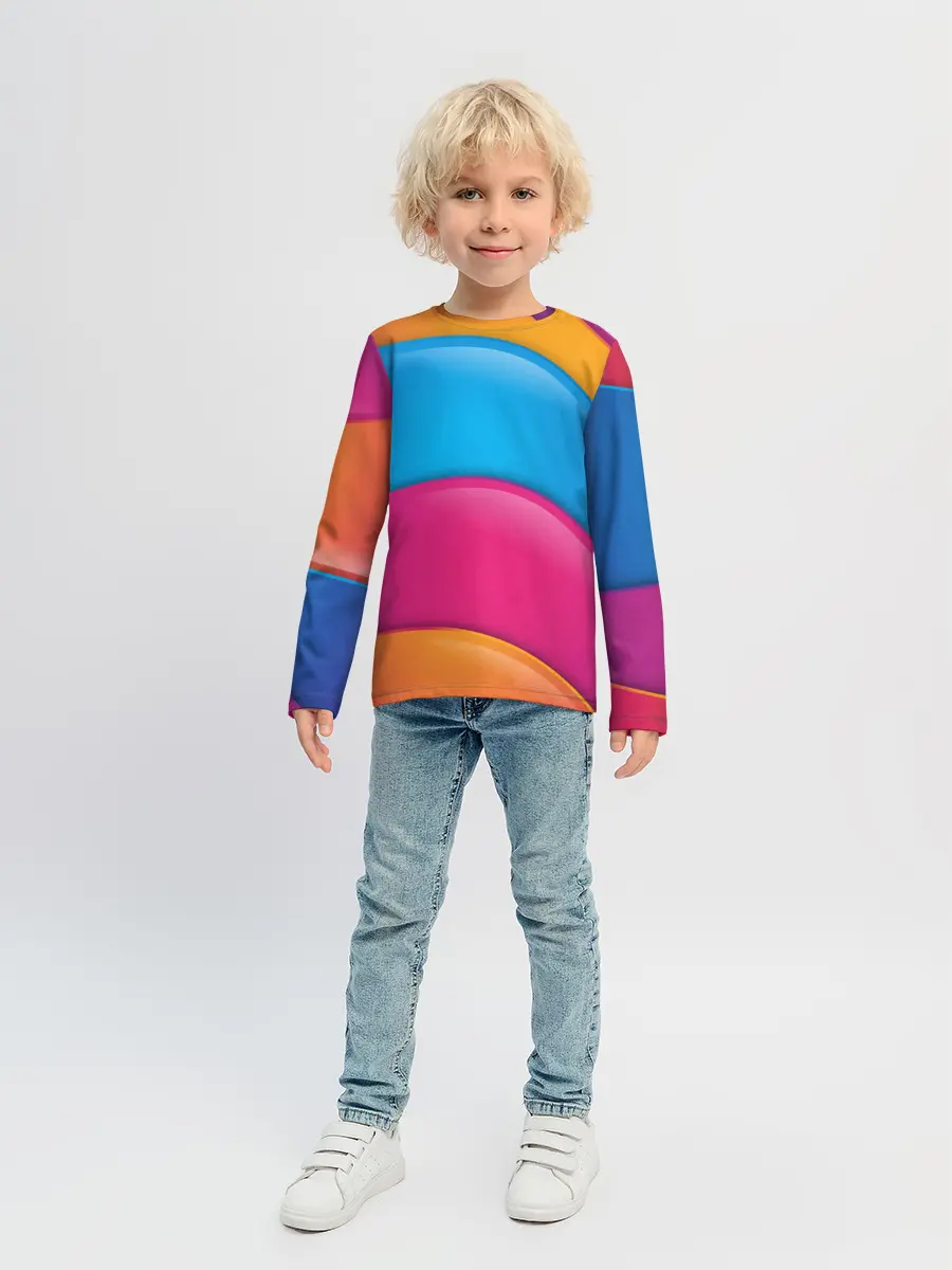 Детский лонгслив / Candy rainbow