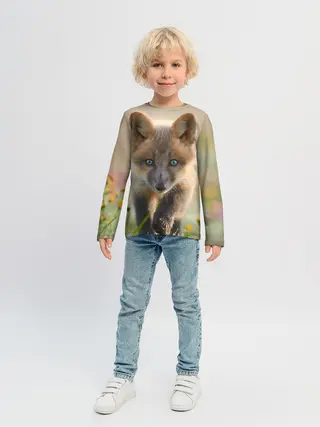 Детский лонгслив / Лисичка