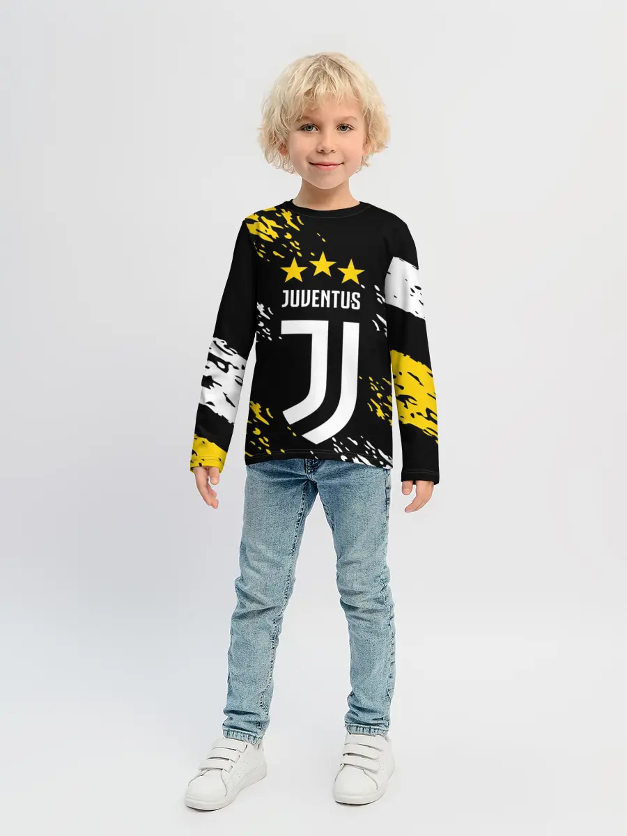 Детский лонгслив / JUVENTUS / ЮВЕНТУС / КРАСКА