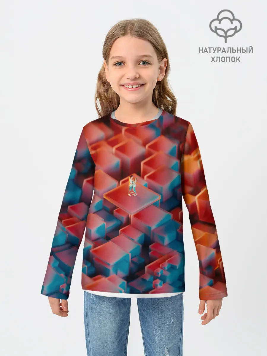 Детский лонгслив / Неоновая пара