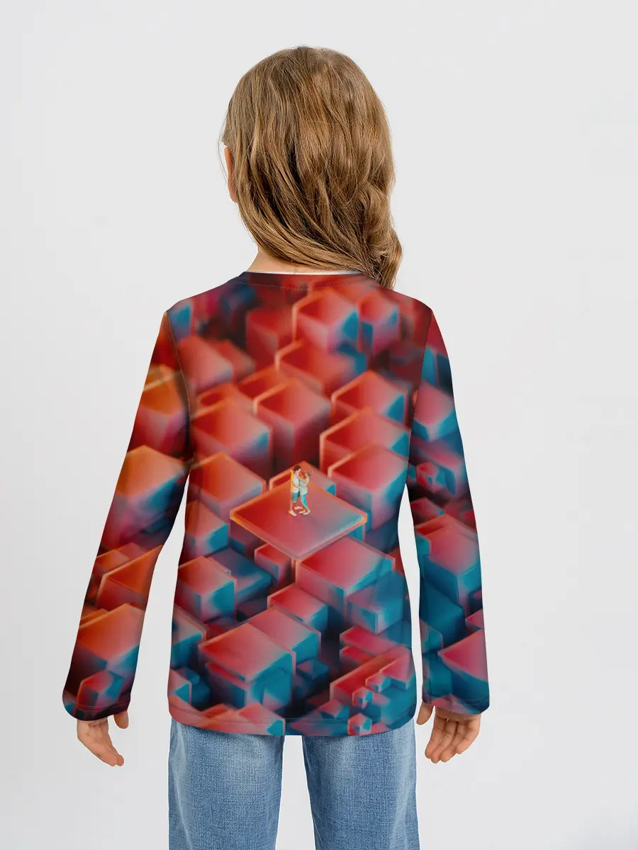 Детский лонгслив / Неоновая пара