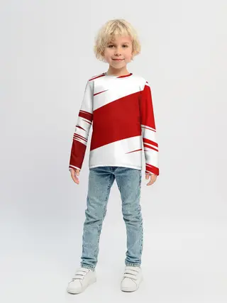 Детский лонгслив / Ломкие линии