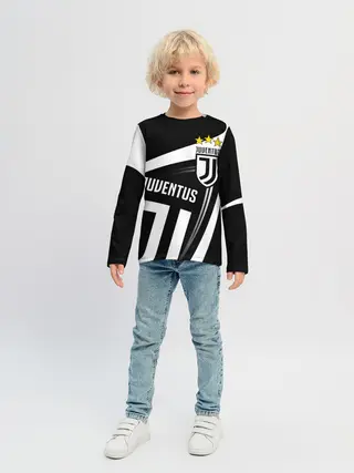 Детский лонгслив / JUVENTUS / ЮВЕНТУС / ПОЛОСЫ