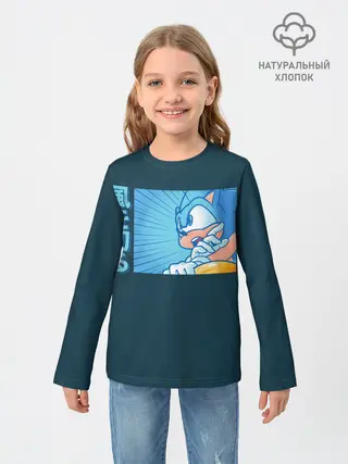 Детский лонгслив / Sonic alert