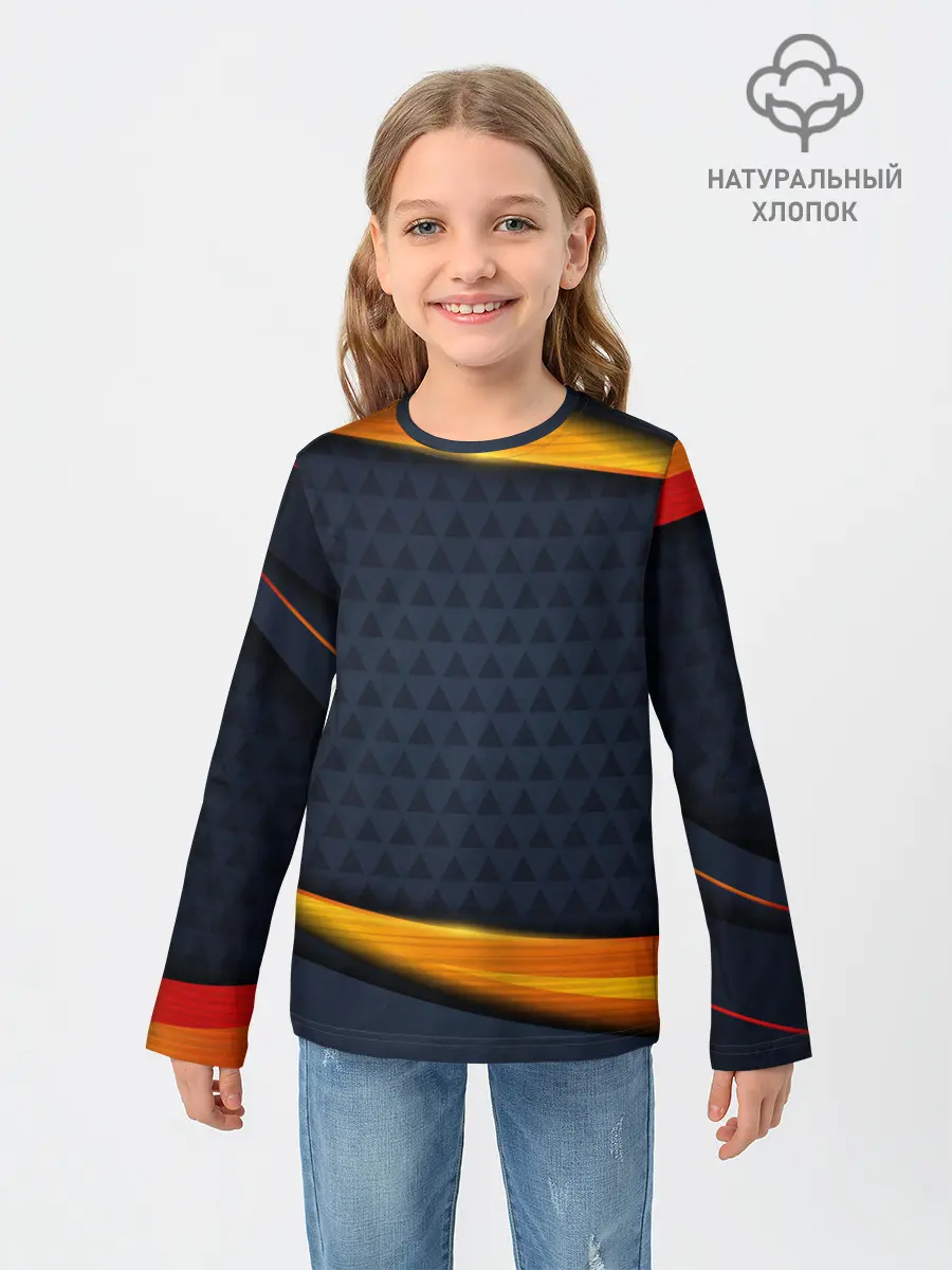 Детский лонгслив / Sport Dark style