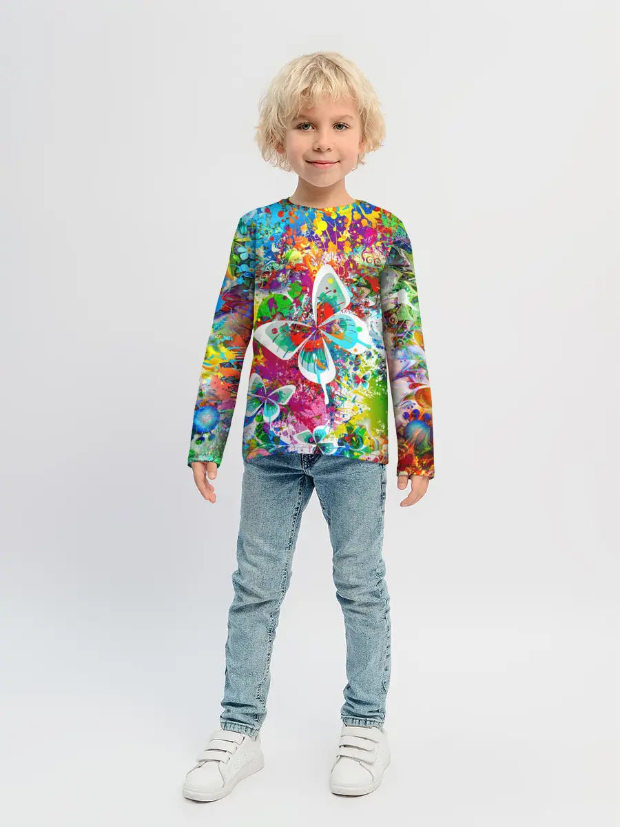 Детский лонгслив / ЯРКИЕ КРАСКИ