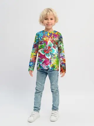 Детский лонгслив / ЯРКИЕ КРАСКИ
