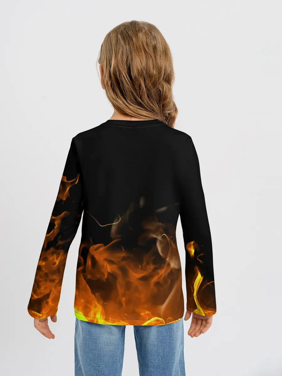 Детский лонгслив / Секре Сваллотейл в огне Неро