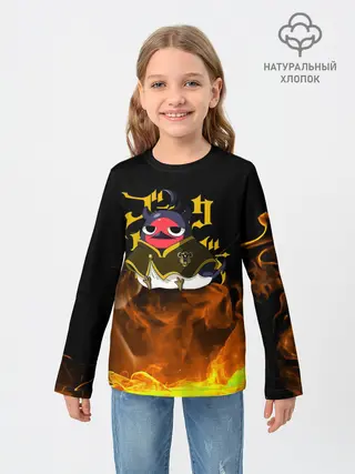 Детский лонгслив / Секре Сваллотейл в огне Неро