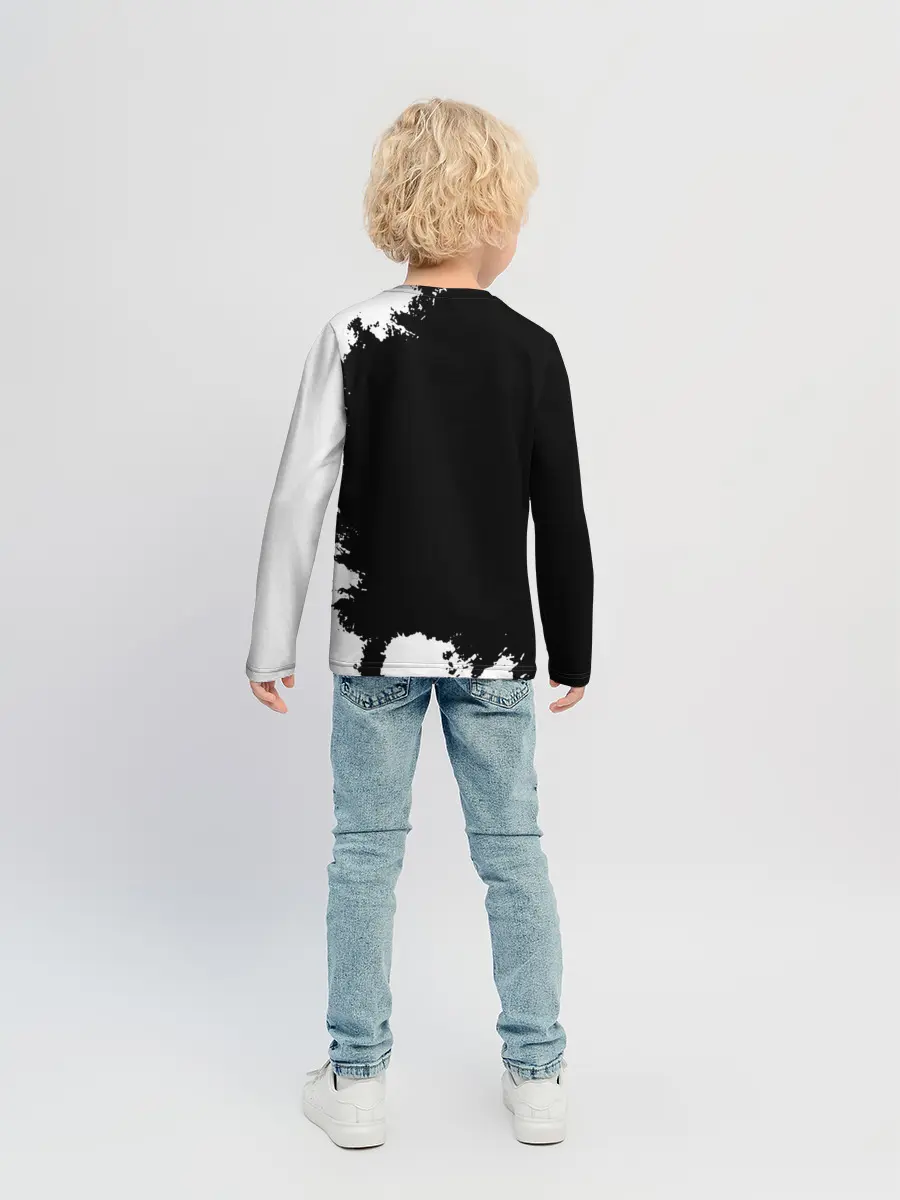 Детский лонгслив / Чёрный клевер Аста и демон Либе