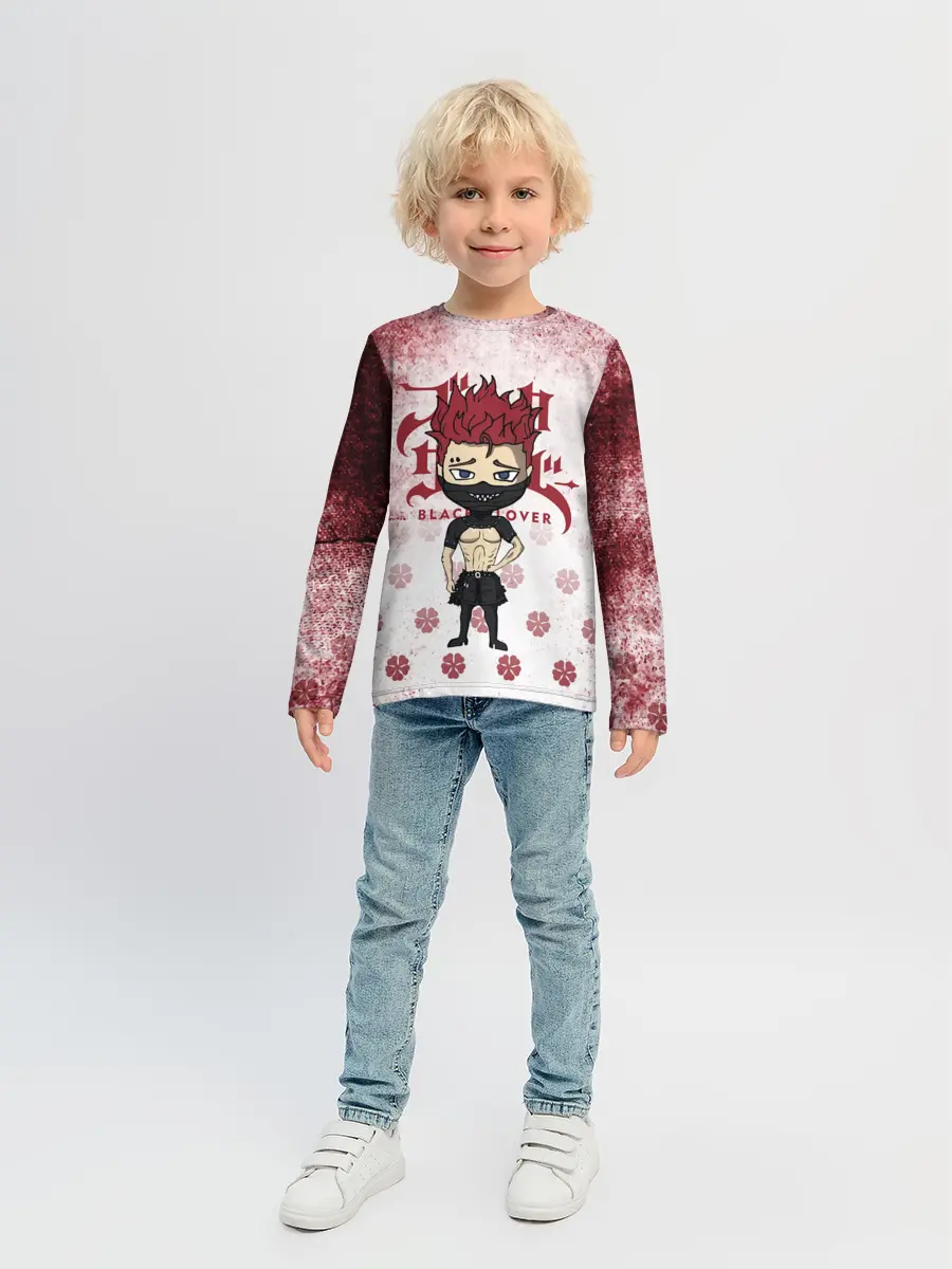 Детский лонгслив / Зора Идеаре Чёрный клевер