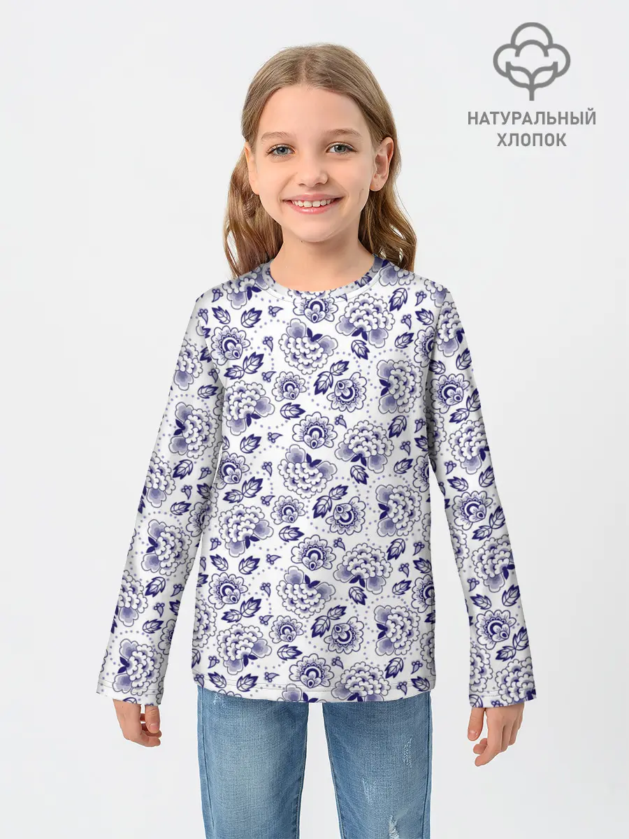 Детский лонгслив / Узор
