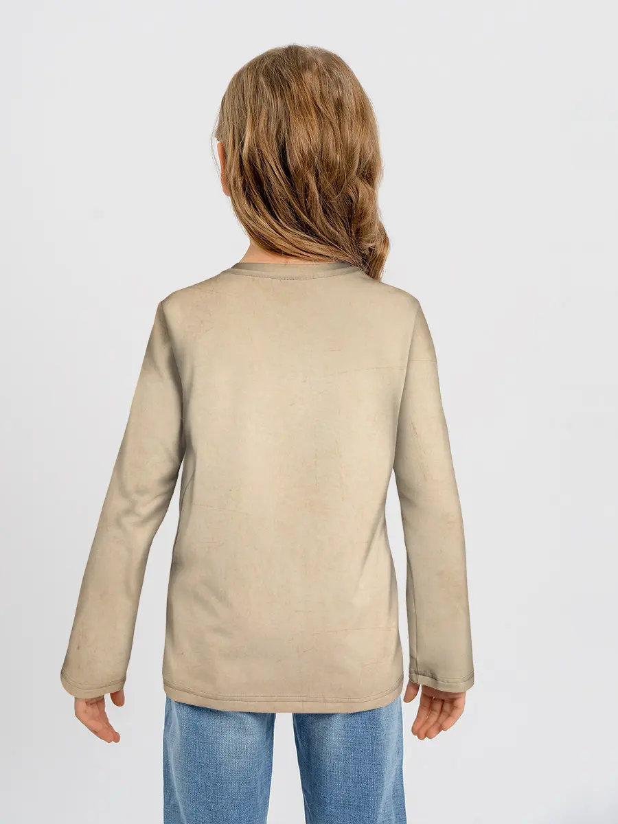 Детский лонгслив / Сотворение Адама | Гранж