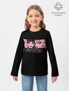 Детский лонгслив / Black Pink Art