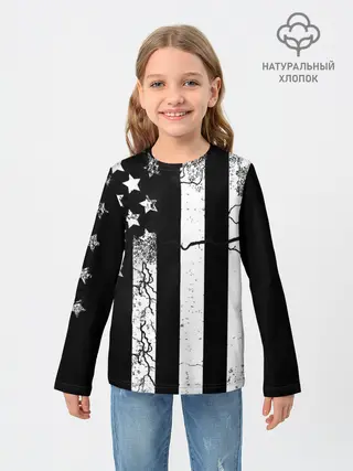 Детский лонгслив / ЗВЕЗДНО-ПОЛОСАТЫЙ