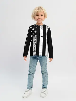 Детский лонгслив / ЗВЕЗДНО-ПОЛОСАТЫЙ