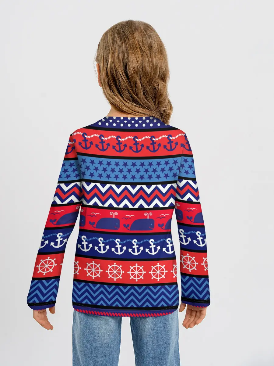 Детский лонгслив / Морские мотивы